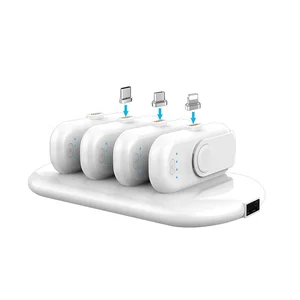 Portable 9000mAh Magnetic Finger Power Bank Docking Station
