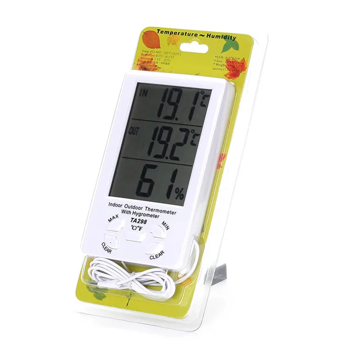 Hydroponics Grow Room Indoor Outdoor Temperature Hygrometer Humidity ...