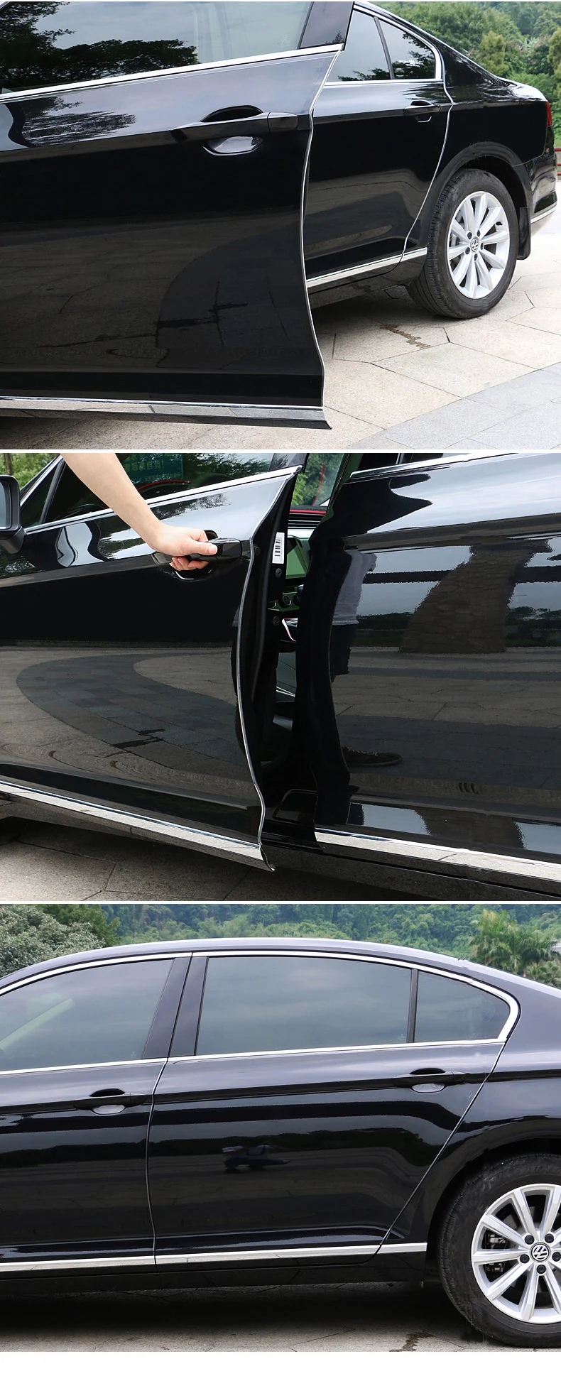 Carlas transparent glass door edge guard protection strip for car paint protective film