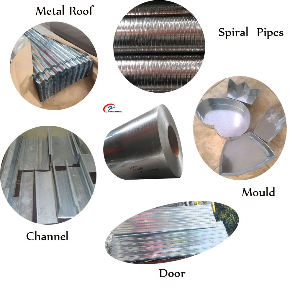 Galvanized Steel In Gi Coils / Density Of Galvanised Iron Sheet / Zinc