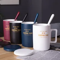 

Luxury design high quality office wholesale gold ceramic / golen handle mug
