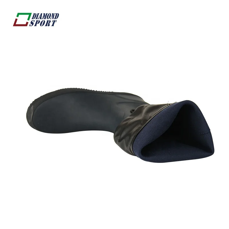 
Hot sales ss/aw ladies knee rubber rain boot fold wellies 