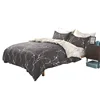 VB2027-100% cotton print color printing bedding sheet set including flat sheet fitted sheet and pillowcases Duvet Cover Sets