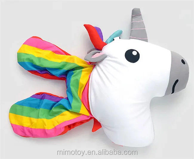 unicorn rainbow neck pillow