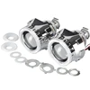New Car Headlight 2.5Inch HID Bi-xenon Lens Projector With Double Angel Eyes Xenon Headlamp Light Kit H1 H4 H7