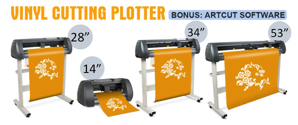 34" 870mm vinyl cutting plotter price from us and europe