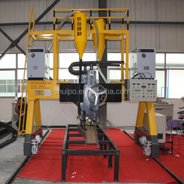 
GANTRY TYPE H BEAM WELDING MACHINE/Shuipo Gantry Main Sill Welding Machine/semi-trailer beam submerged arc welding equipment 