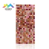 Metal Pink Gold Girl Style Aluminum Cube Peel Sticker Wall Backsplash Tile