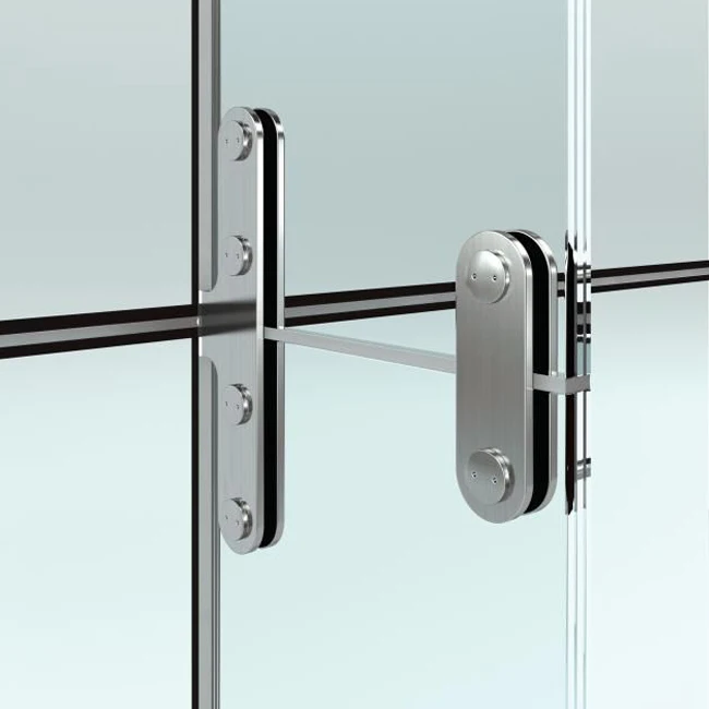 
fixed glass connector two way arm design stainless steel spider ss316 