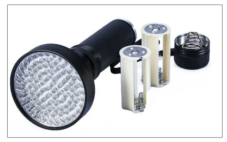 UV Black Light Flashlight 100 LED Best UV Light and Blacklight For Home & Hotel Inspection, Pet Urine & Stains