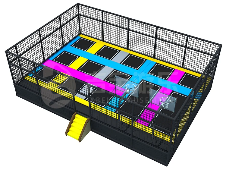 trampoline with safety net. jpg