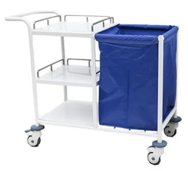Medical waste trolley cart in hospital mobile nursing crash trolley cart