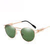 Mal Twin Beams Sun Glasses Women Vintage Retro Metal Frames Sunglasses Round Steampunk Sunglasses Men Oculos Gafa de sol
