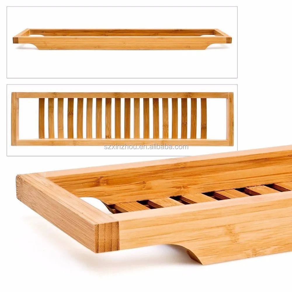 полка для ванны из бамбука