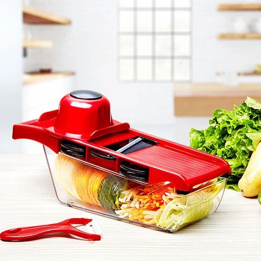

6 in 1 Multifunctional Vegetable grater cheese grater Potato slicer for Kitchen, Custom color