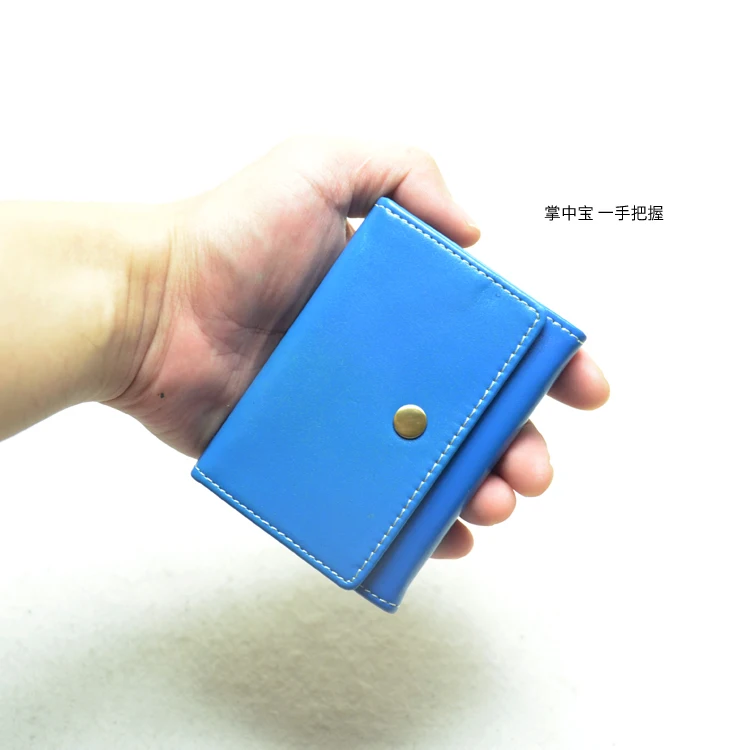 Best Real Yellow Mens Leather Wallet Card Holder Women Slim Wallet 5021
