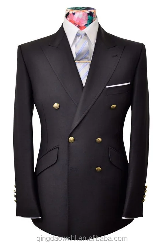 

Bespoke Suit Dress Sample Formal Tailor Made Slim Fit Suits For Men Italian, Black