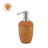 Cosmetic Packaging Plastic Shampoo Fiber Bottle Dispenser Airless Bamboo Body Lotion Bottle With Bamboo Lotion Pump