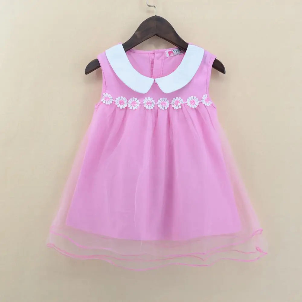 GX036A fashion kids baby girls princess lovely design dresses for summer wear