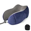 Cheap Wholesale U Shape Memory Foam Pillow Car Travel Neck Rest Pillow