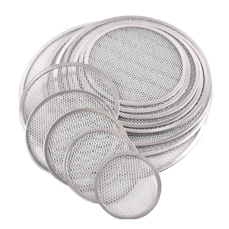 

China Supplier New design Expanded Mesh Aluminium Pizza Screen Pizza Oven Screen, Customed