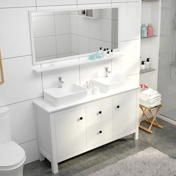 Modern European Style Hotel Furniture Bathroom Makeup Vanity Free Standing Double Sink Bathroom Cabinet Buy European Style Bathroom Vanitydouble