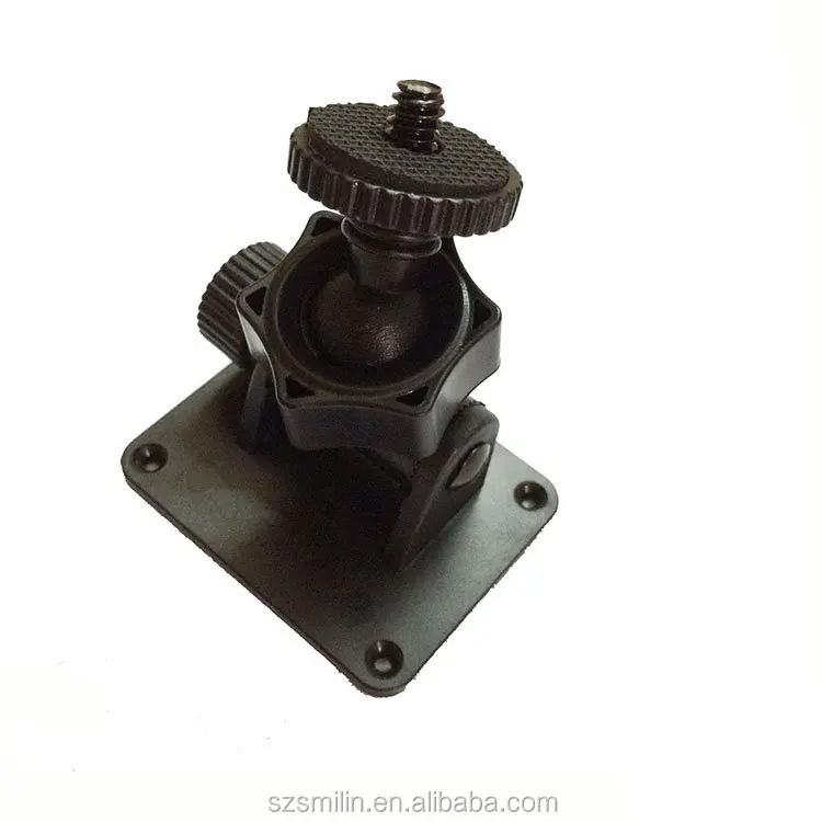 1/4" Standard Screw Car Camera Mount 3m Sticker Dvr Bracket 360 Degree