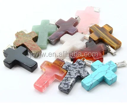 

Crystal Healing Necklace,Vintage Cross Charm,Religious Cross Charm Pendant, Variety