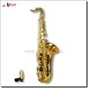 Gold Lacquer Bb Key Student Sax China Tenor Saxophone (SP0011G)