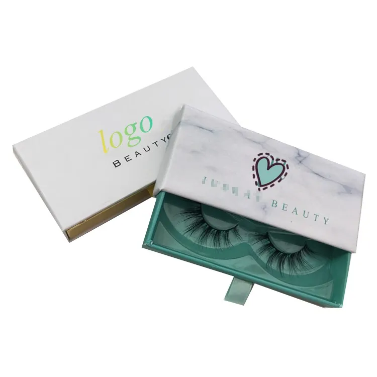 
Wholesale top quality private label 3D mink false eyelashes with custom eyelash packaging 
