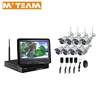 Hot products 2016 outdoor 720P 4 Wireless Camera CCTV camera NVR play & plug 4CH Wifi LCD NVR Kits