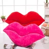Plush Toys Factory Sale Multi Size Red Lips Shape Cushion Pillow Soft Plush Lip Toy