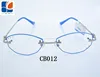 2017 women style color edge rimless ooptical glasses eyeglass frames CB012