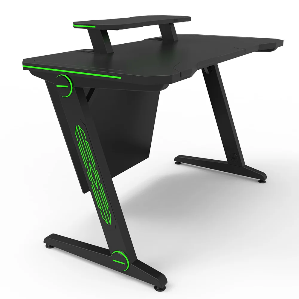 led gaming computer desk