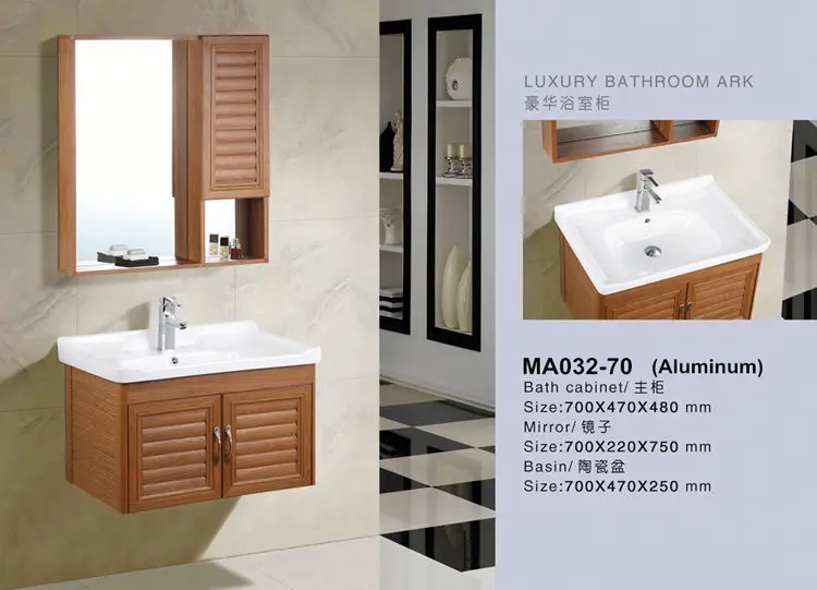 Wholesale ghana bathroom vanity sink cabinet with mirror cabinet