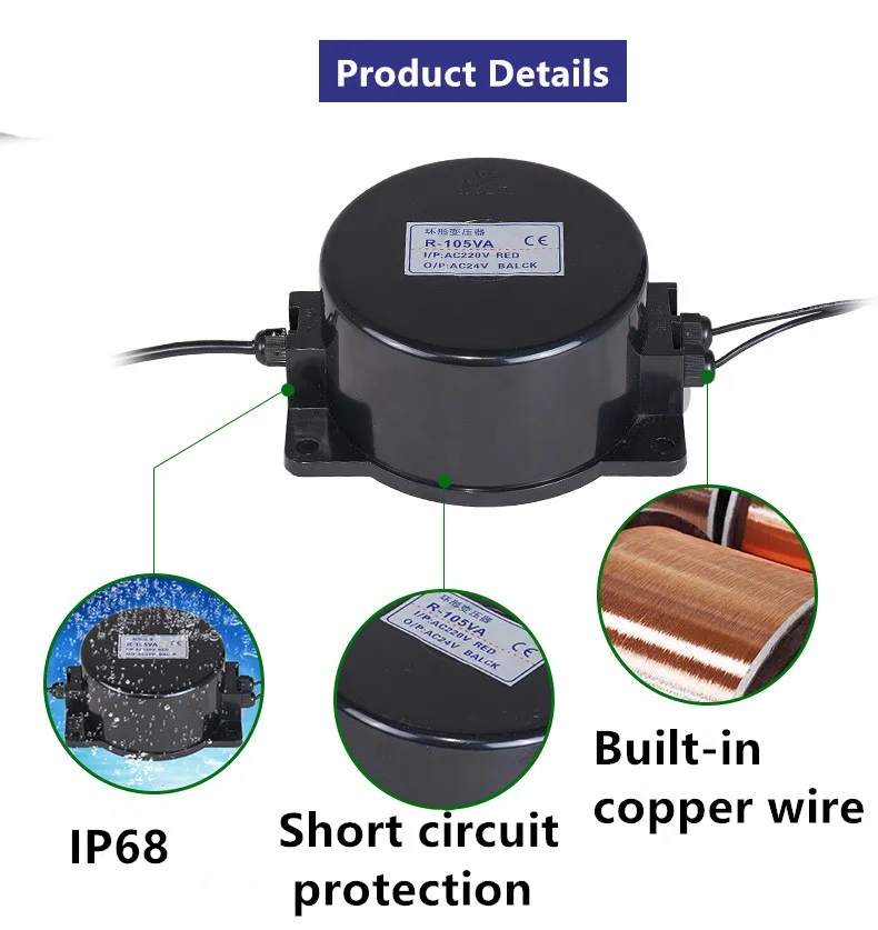 Lighting Transformer Ac12v 24v Ip67 Waterproof Led Driver 160w Modern