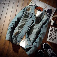 

High quality 13USD dropship fashion vintage washed jeans men denim jacket