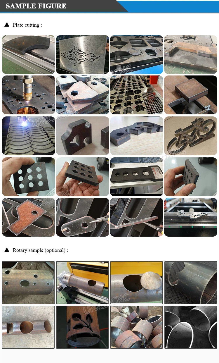 High performance torch height controller water bed 100 amp plasma power source cnc plasma cutting machine