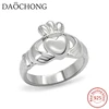 Love Loyalty Friendship Irish Ladies Real 925 Sterling Silver Claddagh Ring
