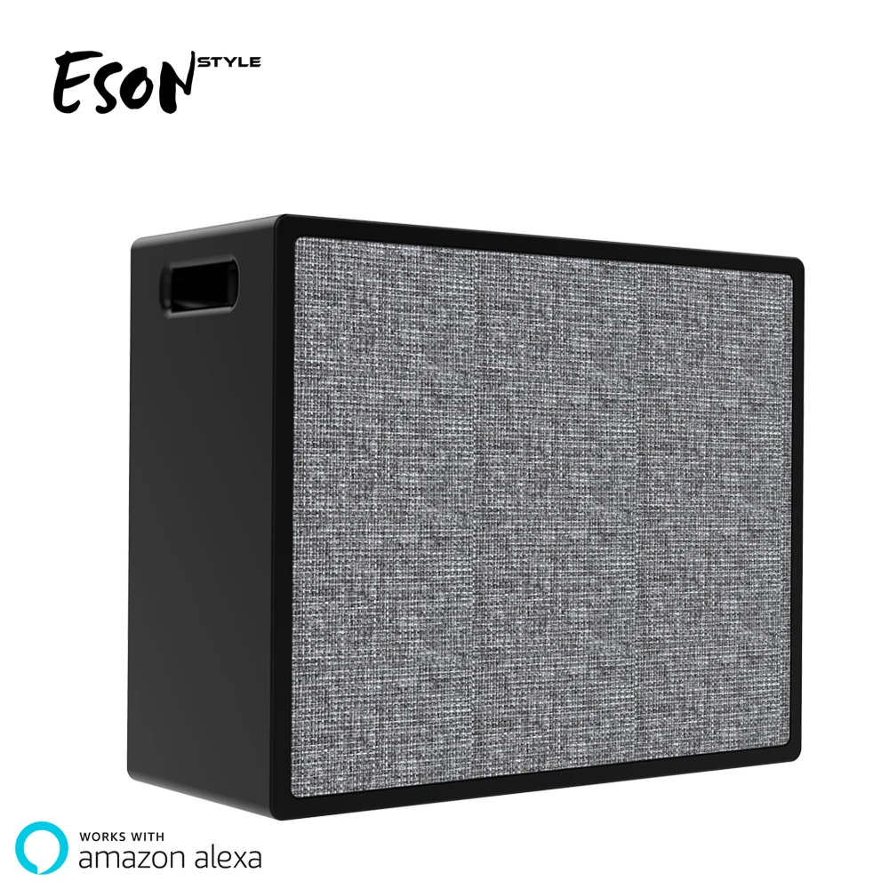 

Eson Style Smart Speaker Alexa Voice APP control mini WiFi Home system audio portable fabric IP56 bluetooth speaker car stereo