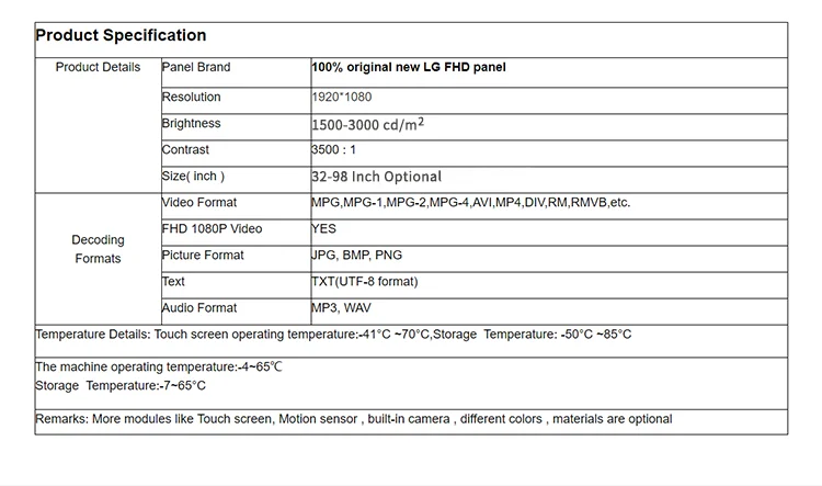 Parameters