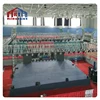 black mental lectern podium truss , array cable structure for speaker truss