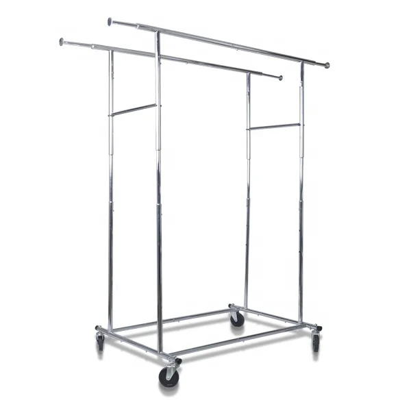 fordable steel clothes rack