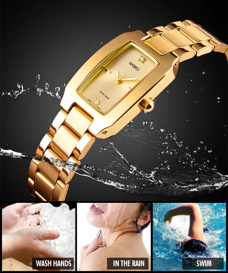 Skmei — montre-bracelet en alliage de zinc pour femmes, montre fantaisie, 1400