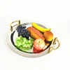 20inch Dishes&Plates Dinnerware Type and Stainless Steel Metal Type Hotel Buffet Party Cake Serving Tray