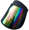 Summer wholesale waterproof good quality pvc uv protection big brim plastic sun visor hat