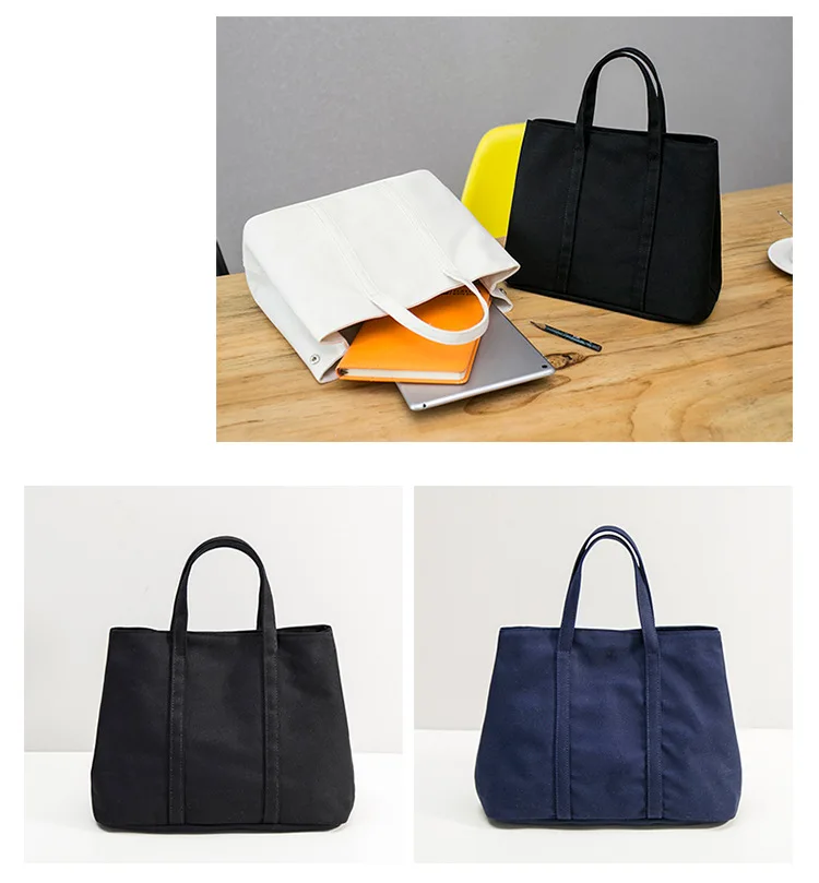 Wholesale Canvas Tote Bag Waterproof Canvas Brand Modern Women Handbag