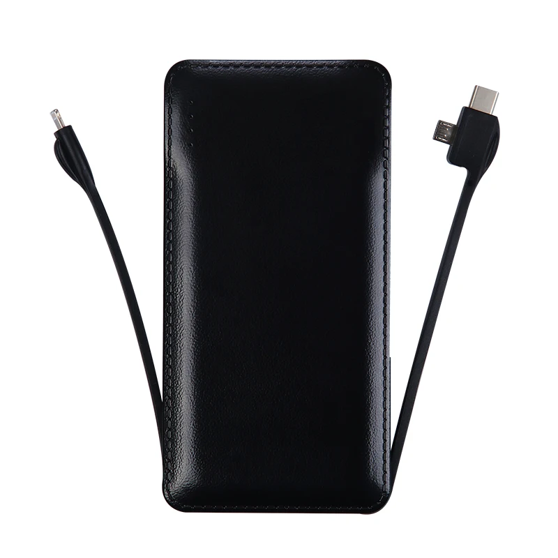 New Slim &2 Built In Cable Power Bank With 10000mah - Buy New Double ...