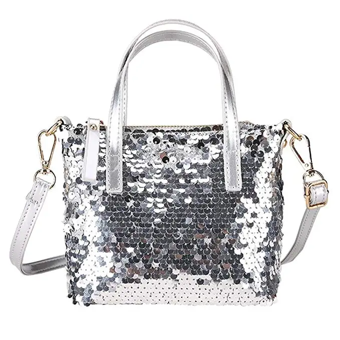 Girls Sequin Shoulder Bag Purse Sequins Mini Messenger Wallet Crossbody Handbag