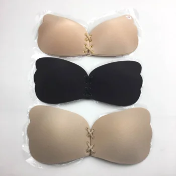 drawstring strapless bra